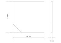 Massivholz-Arbeitsplatte | Eckbereich