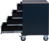 Werkstattwagen | 4 Schubladen | leer | für Schrankwand-System