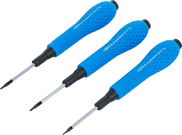 Präzisions-Schraubendreher-Satz | T-Profil (für Torx) T4 / T5 / T6 | 3-tlg.