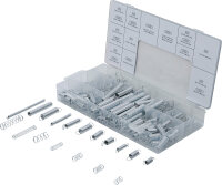 Federn-Sortiment | Zug- und Druckfedern | 200-tlg.