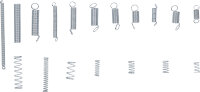 Federn-Sortiment | Zug- und Druckfedern | 200-tlg.