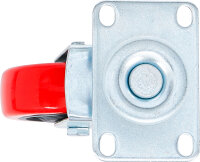 Lenkrolle | rot/schwarz | Ø 100 mm