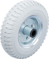 Rad für Sackkarren / Bollerwagen | PU, grau | 220 mm
