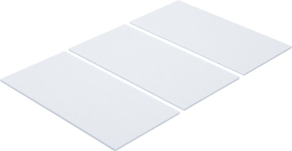Filzgleiter | Platten | weiß | 100 x 200 mm | 3-tlg.