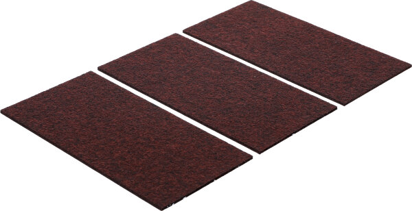 Filzgleiter | Platten | braun | 100 x 200 mm | 3-tlg.