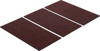 Filzgleiter | Platten | braun | 100 x 200 mm | 3-tlg.
