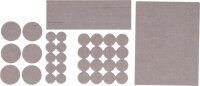 Filzgleiter-Satz | beige | 38-tlg.