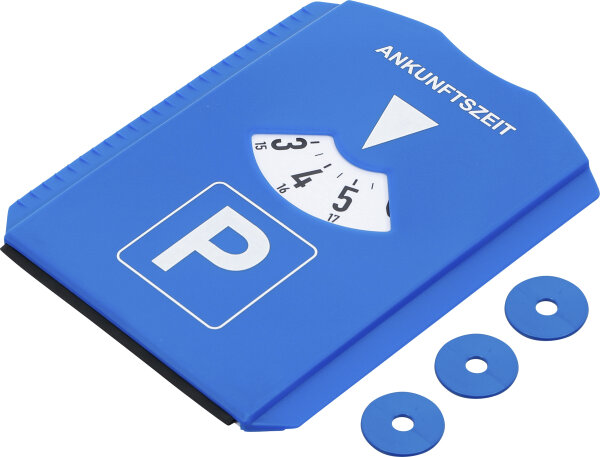 Parkscheibe | mit Eiskratzer / Gummilippe