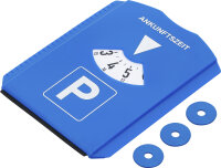 Parkscheibe | mit Eiskratzer / Gummilippe