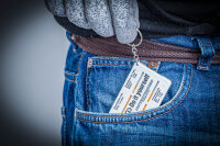 Profiltiefenmesser | mit Schlüsselanhänger | 0 - 20 mm