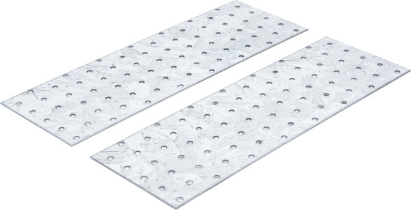 Stahl-Lochplatten-Satz | 300 x 100 x 2 mm | 2-tlg.