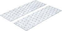 Stahl-Lochplatten-Satz | 300 x 100 x 2 mm | 2-tlg.