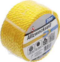 Kunststoff-Seil / Allzweckseil | 6 mm x 20 m | gelb