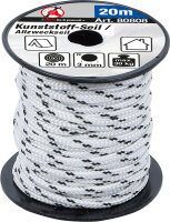 Kunststoff-Seil / Allzweckseil | 3 mm x 20 m | schwarz / weiß