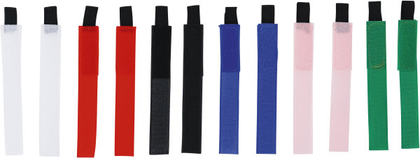 Klettband-Sortiment | 20 x 190 mm | 12-tlg.