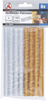 Heißklebe-Patronen | gold-/silber-metallic | Ø 11 mm, 150 mm | 8-tlg.