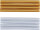 Heißklebe-Patronen | gold-/silber-metallic | Ø 11 mm, 150 mm | 8-tlg.