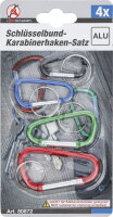 Schlüsselbund-Karabinerhaken-Satz | 4-tlg.
