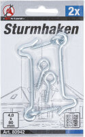 Sturmhaken | 4,0 x 80 mm | 2-tlg.