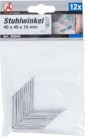 Stuhlwinkel | 40 x 40 x 15 mm | 12-tlg.