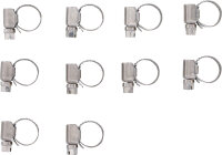 Schlauchklemmen | rostfrei | 10 x 16 mm | 10-tlg.