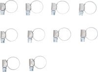 Schlauchklemmen | rostfrei | 12 x 20 mm | 10-tlg.