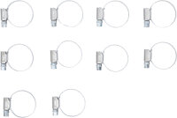 Schlauchklemmen | rostfrei | 20 x 32 mm | 10-tlg.