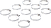 Schlauchklemmen | rostfrei | 50 x 70 mm | 10-tlg.