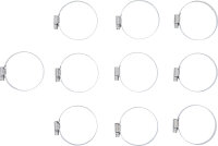 Schlauchklemmen | rostfrei | 50 x 70 mm | 10-tlg.