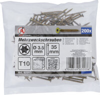 Mehrzweckschrauben | T-Profil (für Torx) T10 | 3,5 x...