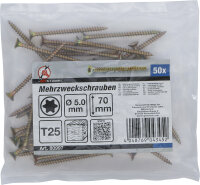 Mehrzweckschrauben | T-Profil (für Torx) T25 | 5,0 x...