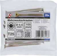 Mehrzweckschrauben | T-Profil (für Torx) T25 | 6,0 x...