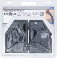 Winkelschlüssel-Satz | Zollmaße/metrisch | Innensechskant | 30-tlg.