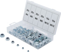 Sechskant-Muttern-Sortiment | selbstsichernd | 146-tlg.