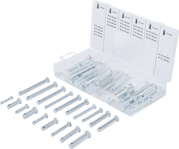 Sicherungsbolzen-Sortiment | 60-tlg.