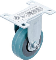 Bockrolle | Gummi | mit Anschraubsockel | Ø 50 mm