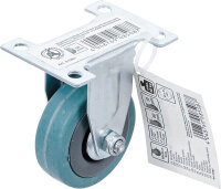 Bockrolle | Gummi | mit Anschraubsockel | Ø 50 mm