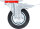 Lenkrolle mit Bremse | mit Anschraubsockel | Ø 100 mm