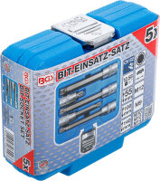 Bit-Einsatz-Satz | Antrieb Innenvierkant 12,5 mm (1/2") | Innenvielzahn (für XZN) | 5-tlg.