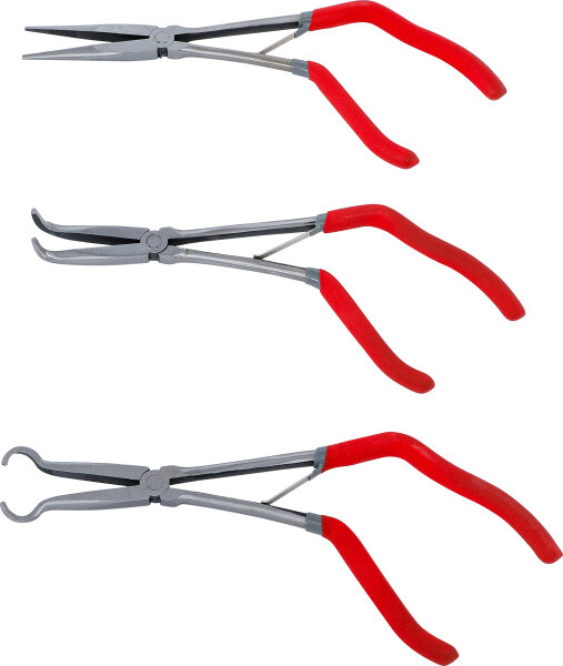Telefon- und Langbeckzangen-Satz | mit Pistolengriff | 275 mm | 3-tlg.