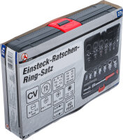 Einsteck-Ratschenring-Schlüssel- und Bit-Satz | 6 - 20 mm | 27-tlg.