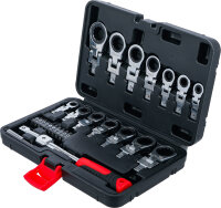Einsteck-Ratschenring-Schlüssel- und Bit-Satz | 6 - 20 mm | 27-tlg.