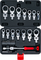 Einsteck-Ratschenring-Schlüssel- und Bit-Satz | 6 - 20 mm | 27-tlg.