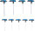 T-Griff-Schlüssel-Satz | T-Profil (für Torx) T10 - T50 | 9-tlg.