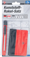 Kunststoff-Rakel-Satz | für Folien | mit Filzkante | 2-tlg.