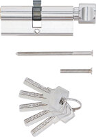 Sicherheits-Türzylinder | mit Drehknauf | 80 mm