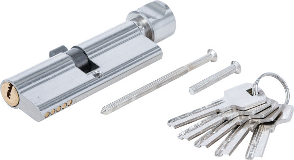 Sicherheits-Türzylinder | mit Drehknauf | 45/45 | 90 mm