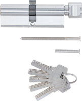 Sicherheits-Türzylinder | mit Drehknauf | 45/45 | 90 mm