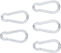 Karabinerhaken-Sortiment | 80 x 8 mm | 5-tlg.