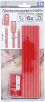 Zimmermannsbleistifte | 175 mm | mit Spitzer | 7-tlg.